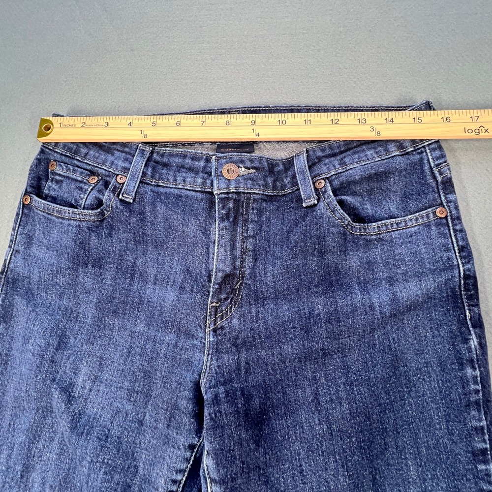 Levi's Dark Wash Mid Rise Skinny Jeans Womens 12M Blue Denim Stretch - Picture 9 of 12